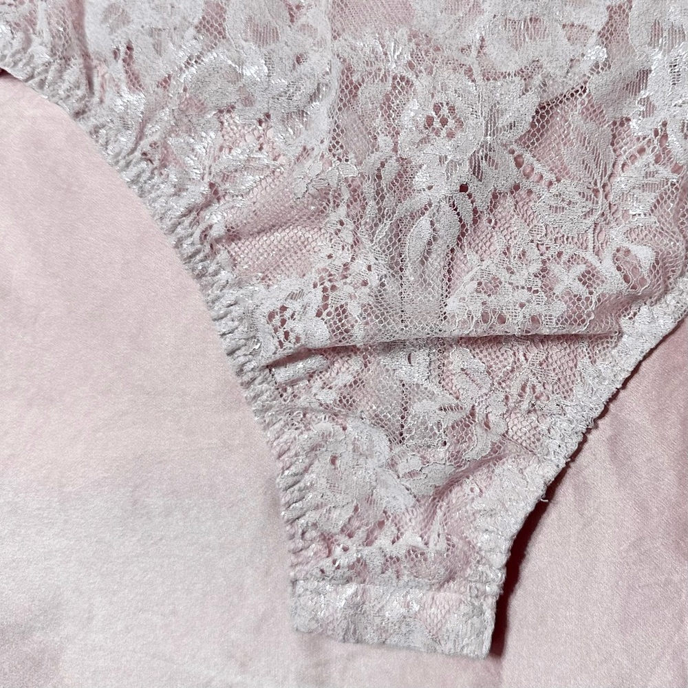 Victoria's Secret Bodysuit Lacey Floral Shimmer - Picture 4 of 6